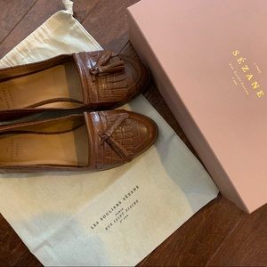 Sézane| leather women loafers shoe(US7) out of print